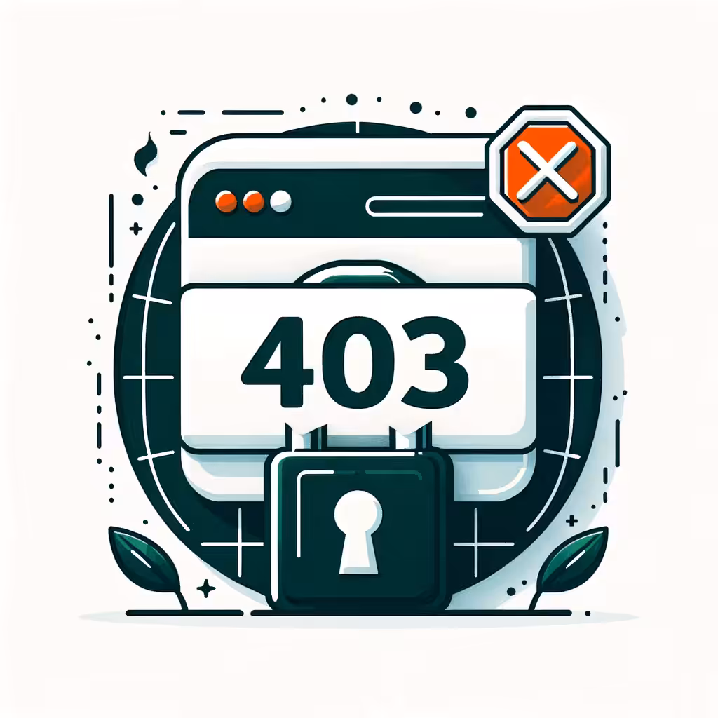 Fejl 403 - Adgang nægtet ikon med lås