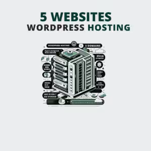 WordPress hosting til fem websites med høj ydeevne