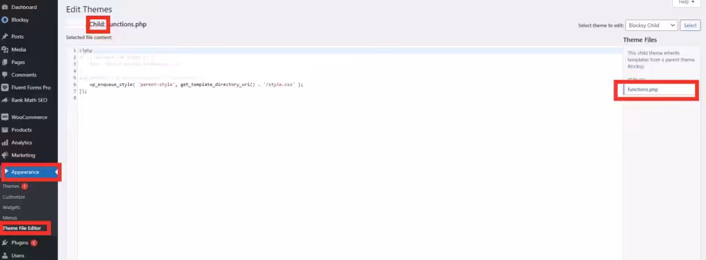 access functions.php via wordpress dashboard