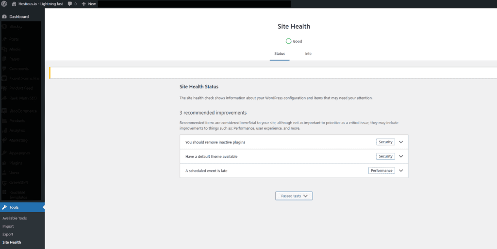 Check the wordpress health tool to identify REST API conflicts