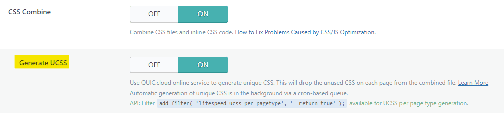 Aktivering af unik CSS