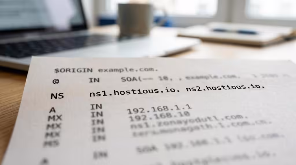 Hostious.io domænehosting med DNS og mail