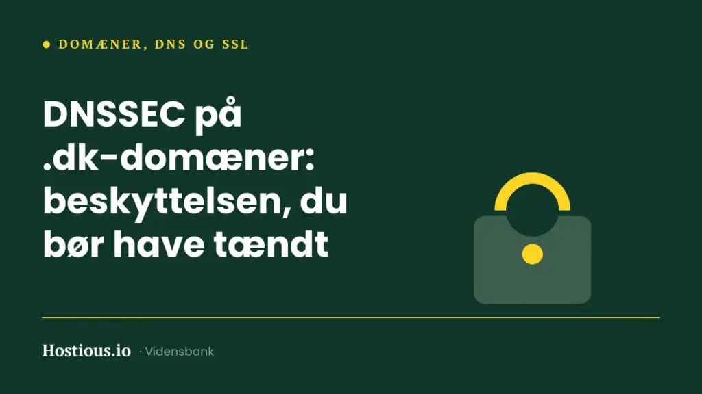 DNSSEC på .dk-domæner: beskyttelsen, du bør have tændt DNSSEC på .dk-domæner: beskyttelsen, du bør have tændt