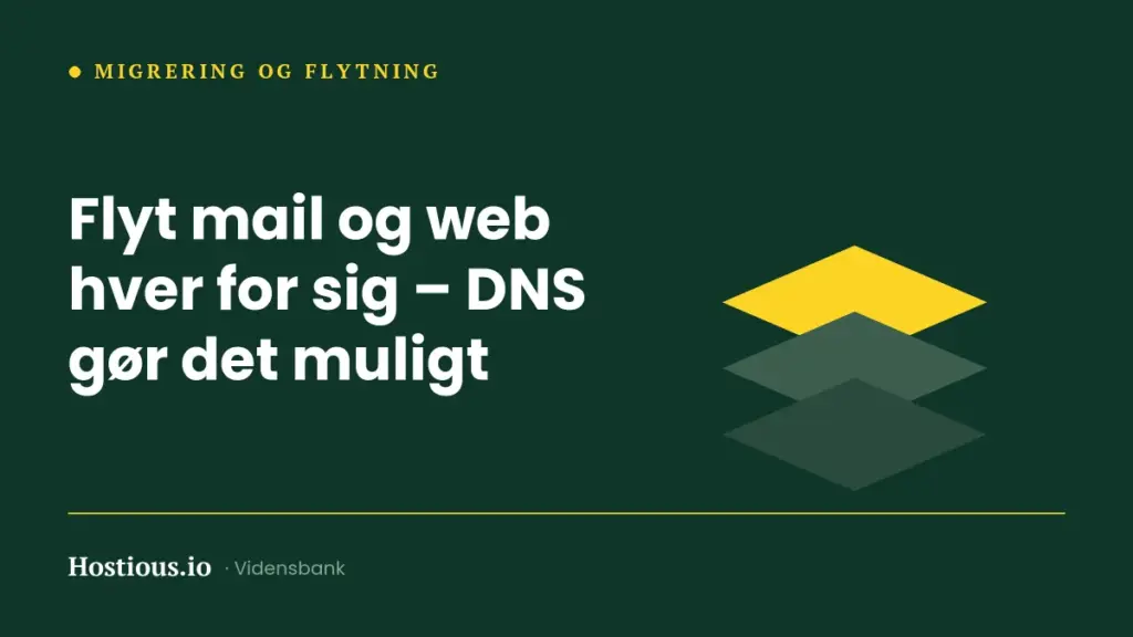 Flyt mail og web hver for sig – DNS gør det muligt Flyt mail og web hver for sig – DNS gør det muligt