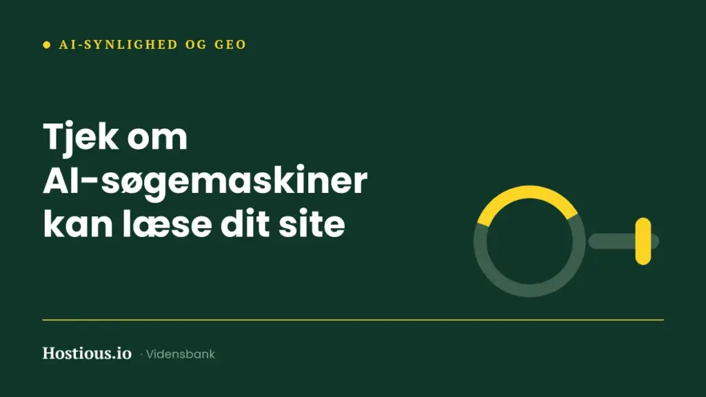 Tjek om ChatGPT og AI-søgemaskiner kan læse dit site Tjek om ChatGPT og AI-søgemaskiner kan læse dit site
