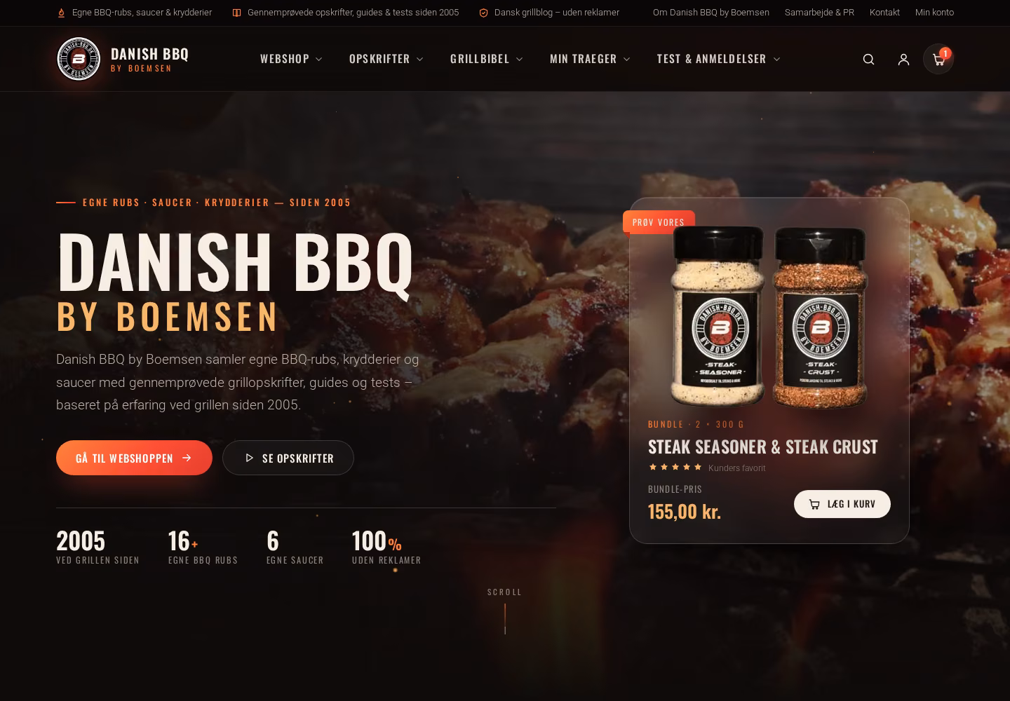 Designforslag til Boemsens nye forside