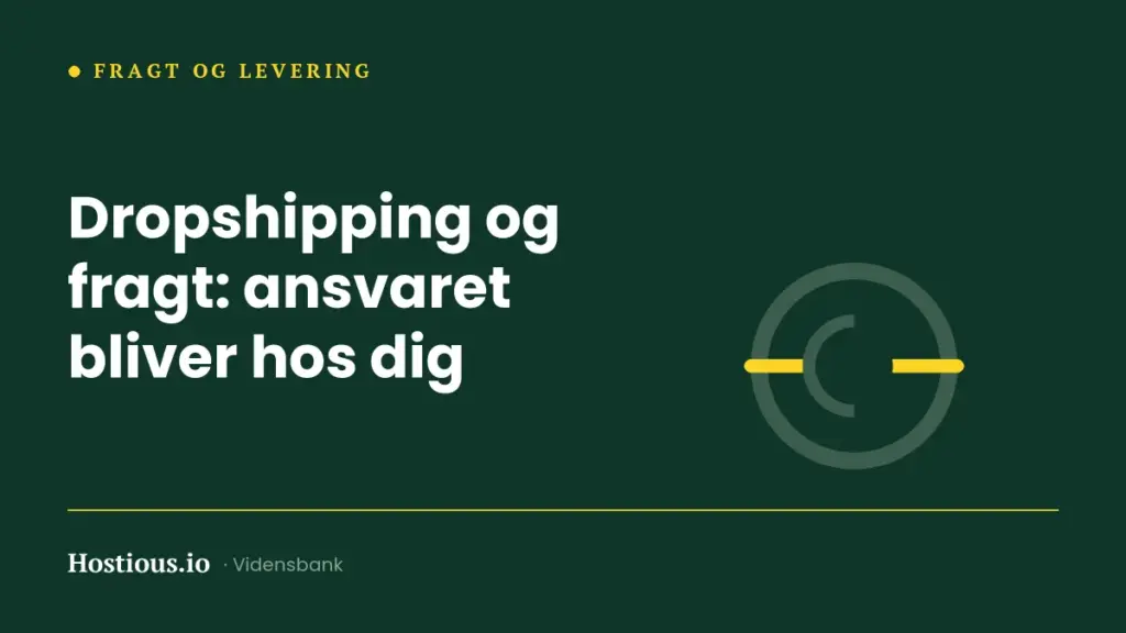 Dropshipping og fragt: forventninger, told og leveringstider Dropshipping og fragt: forventninger, told og leveringstider