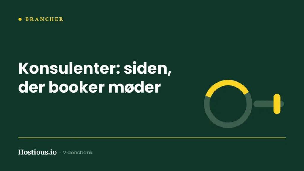 Konsulenter og rådgivere: hjemmesiden, der booker møder for dig Konsulenter og rådgivere: hjemmesiden, der booker møder for dig
