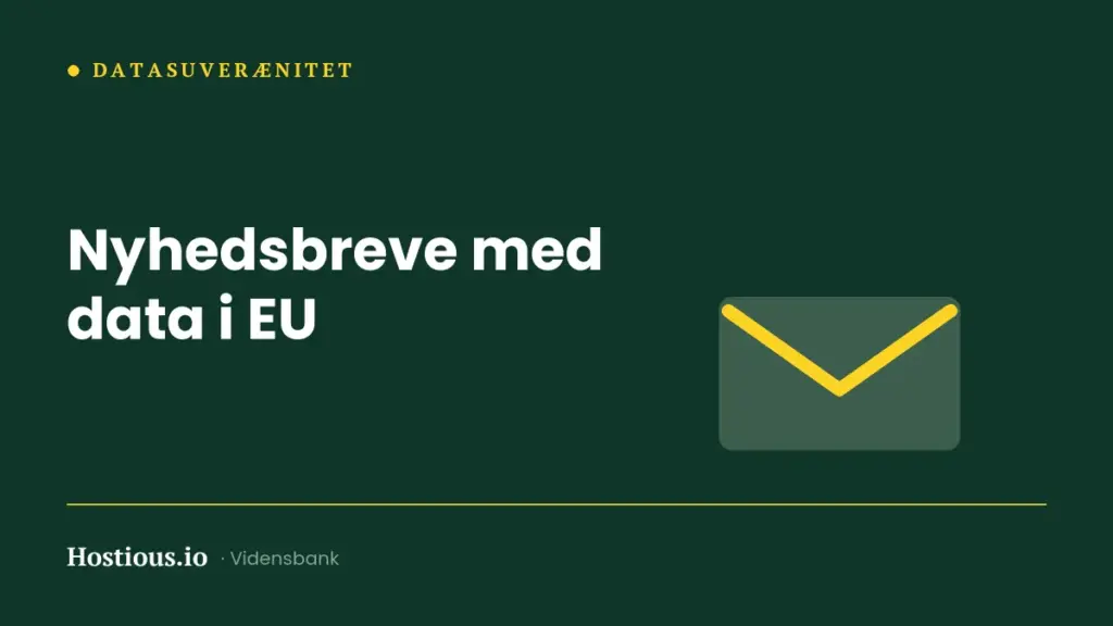 Nyhedsbreve med data i EU: alternativerne til de store platforme Nyhedsbreve med data i EU: alternativerne til de store platforme
