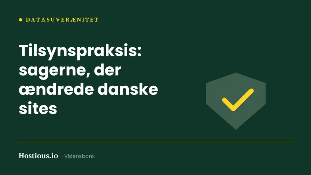 Datatilsynets praksis: afgørelser, der ændrede danske hjemmesider Datatilsynets praksis: afgørelser, der ændrede danske hjemmesider
