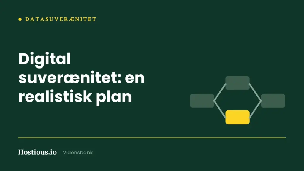 Digital suverænitet i praksis: en realistisk plan væk fra lock-in Digital suverænitet i praksis: en realistisk plan væk fra lock-in