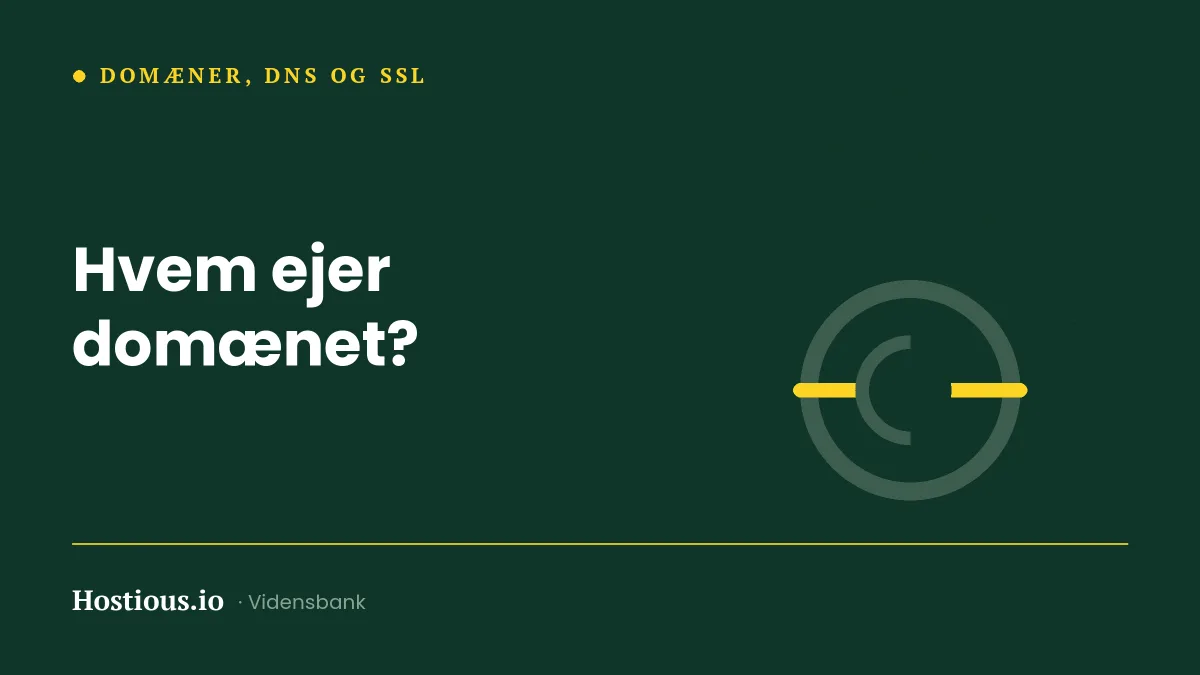 Hvem ejer domænet? Sådan slår du ejeren af et domæne op