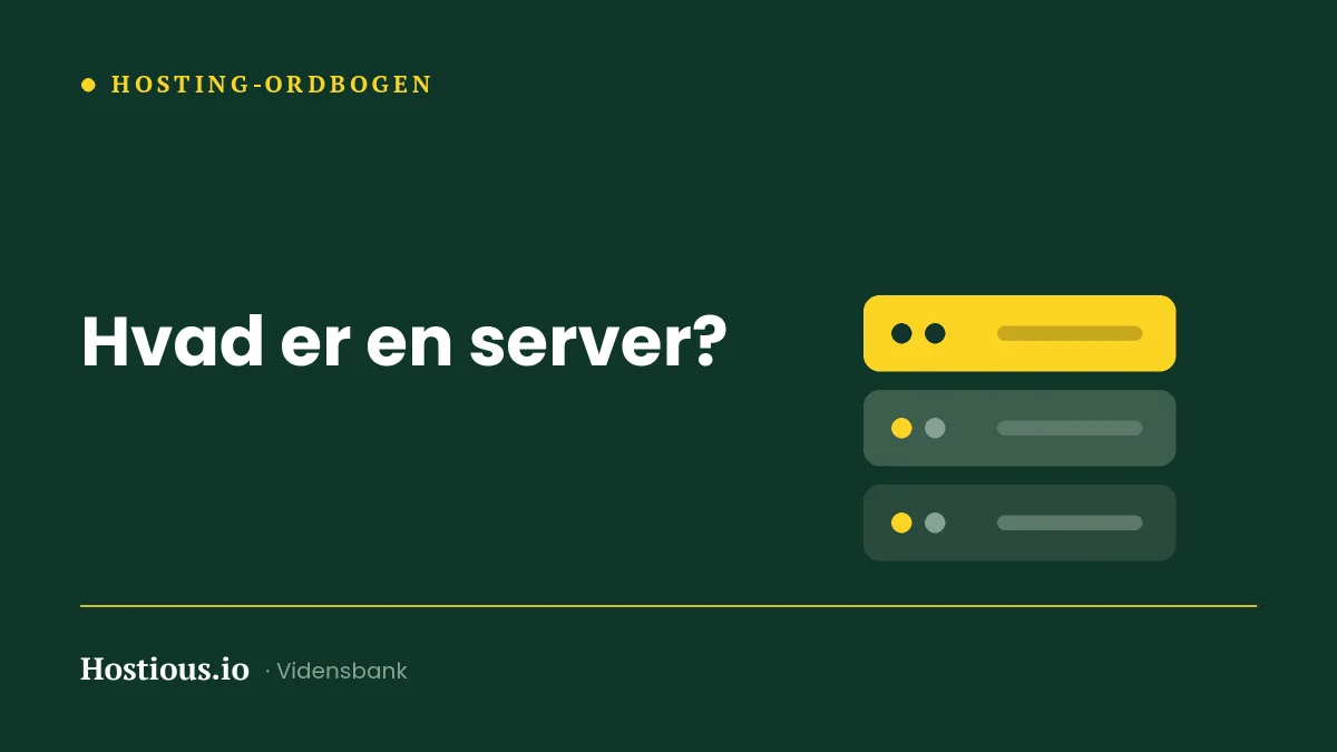 Hvad er en server? Forklaring, typer og hvad dit website kræver